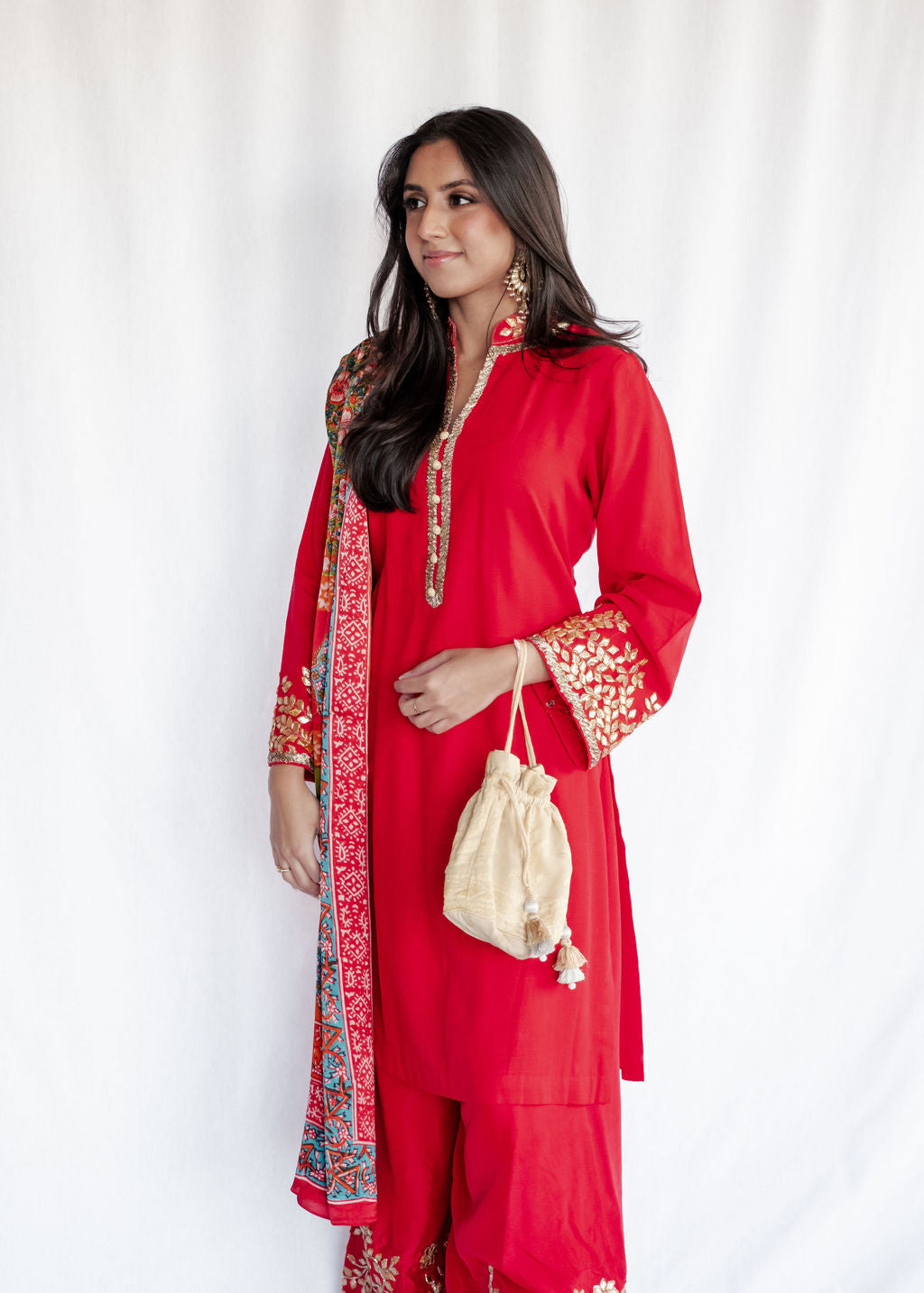 Shirin Hassan - Red Palazzo