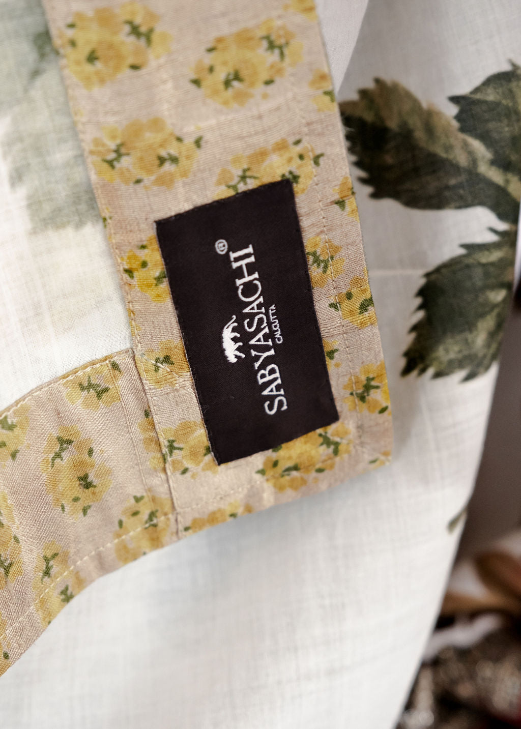 Sabyasachi - Dusty Yellow Rose Saree