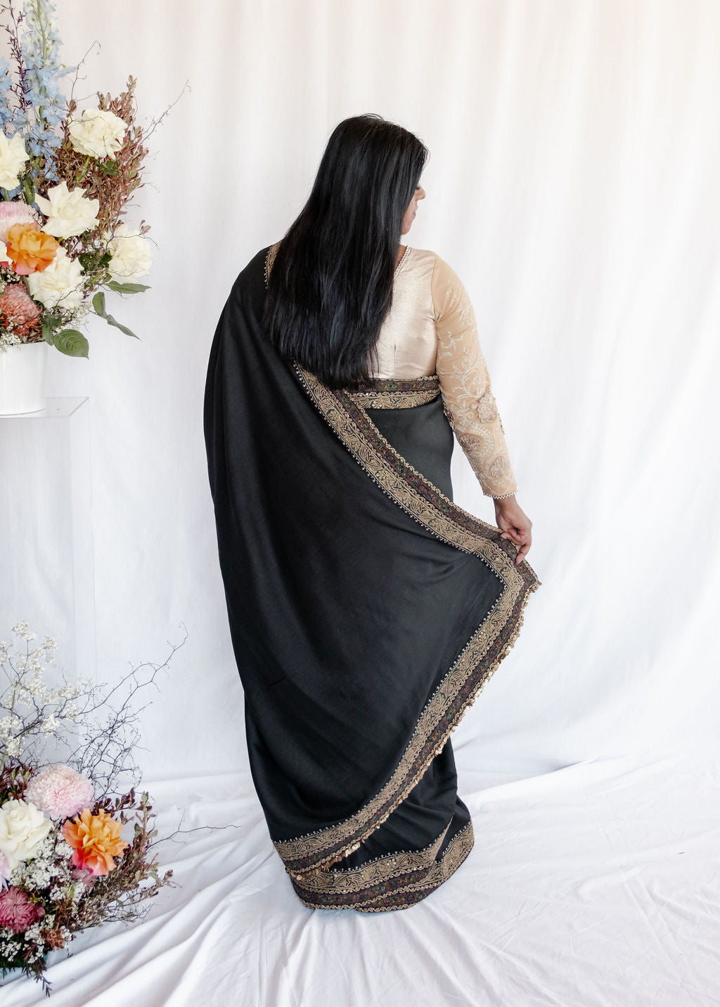 Sabyasachi - Black Benarsi Saree