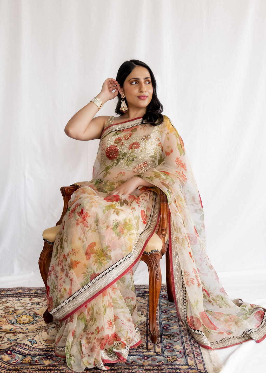 Sabyasachi - Cream Saree