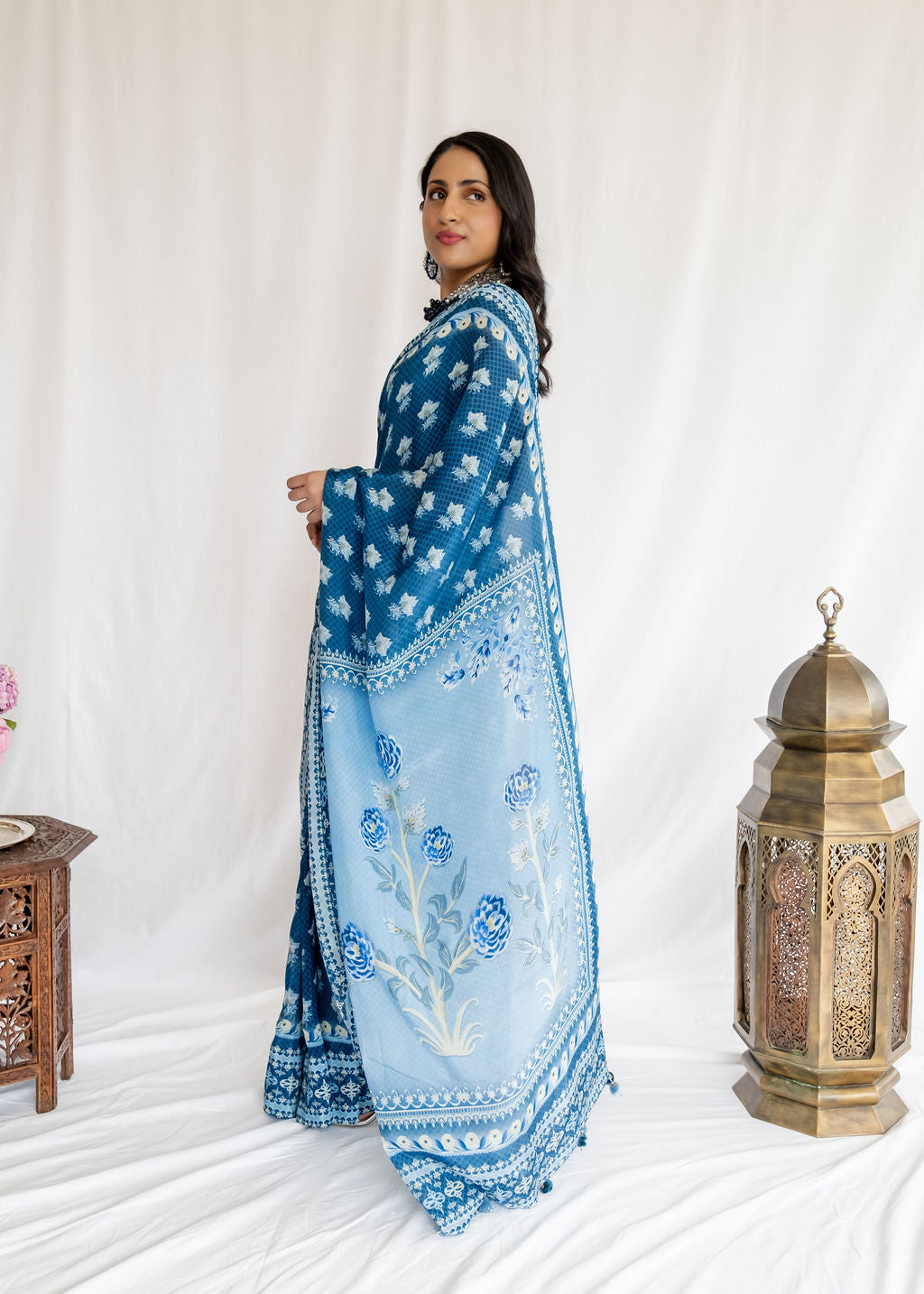 Anita Dongre - Menaka Vibrant Blue Saree