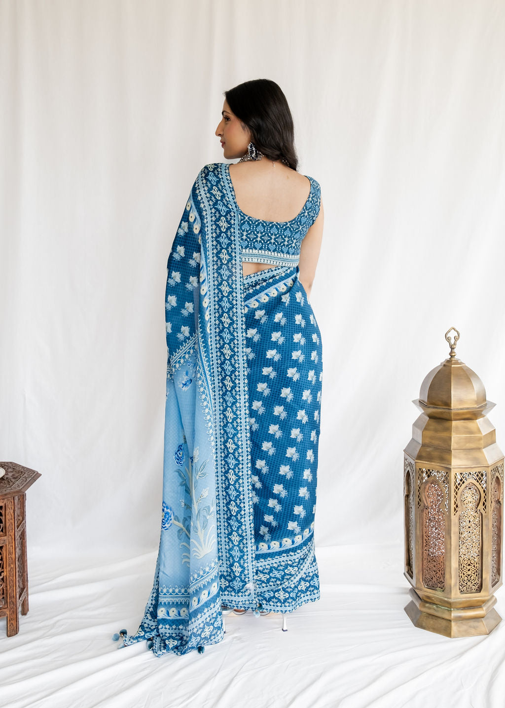 Anita Dongre - Menaka Vibrant Blue Saree