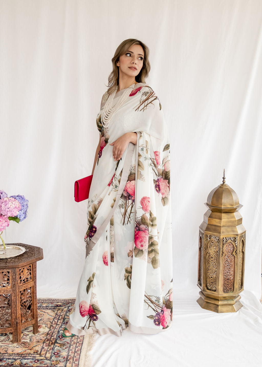 Sabyasachi - Ivory Floral Saree