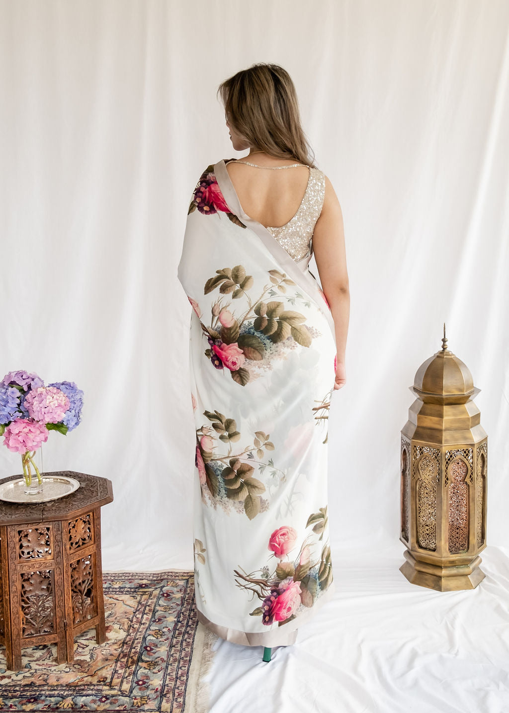 Sabyasachi - Ivory Floral Saree