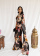 Sabyasachi - Black Floral Saree