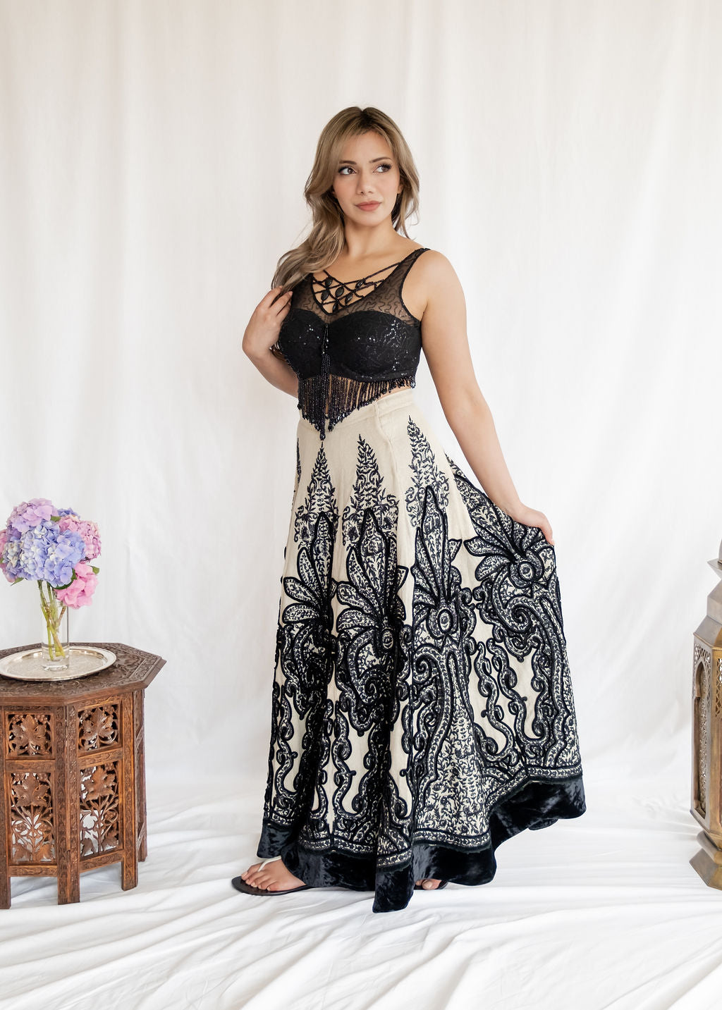 Rizwan Beyg - Noir Lehenga