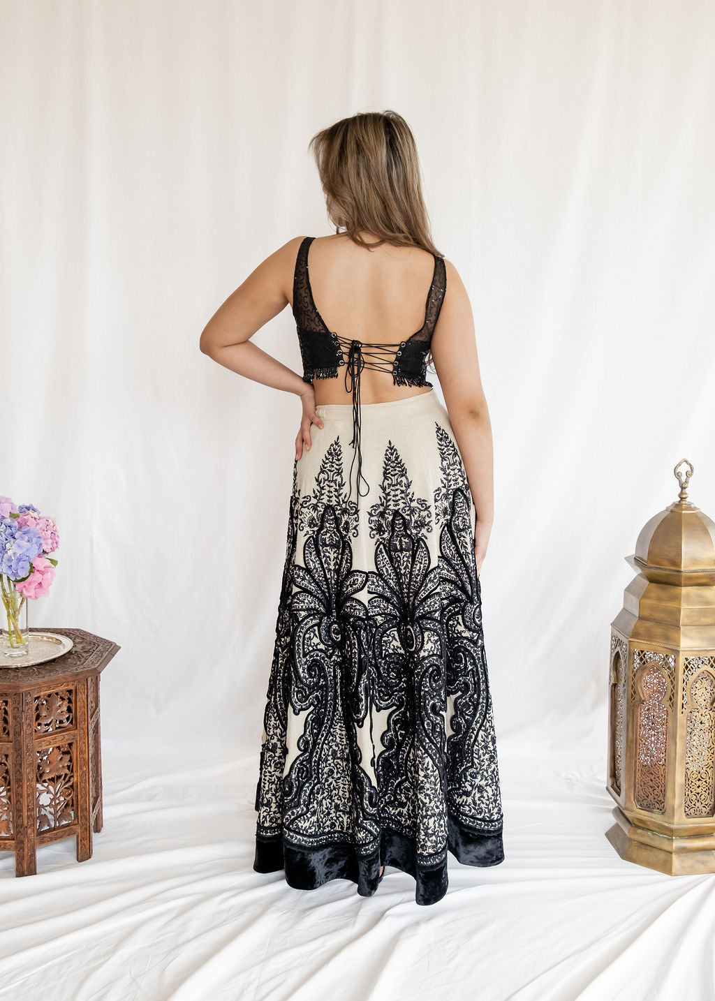 Rizwan Beyg - Noir Lehenga