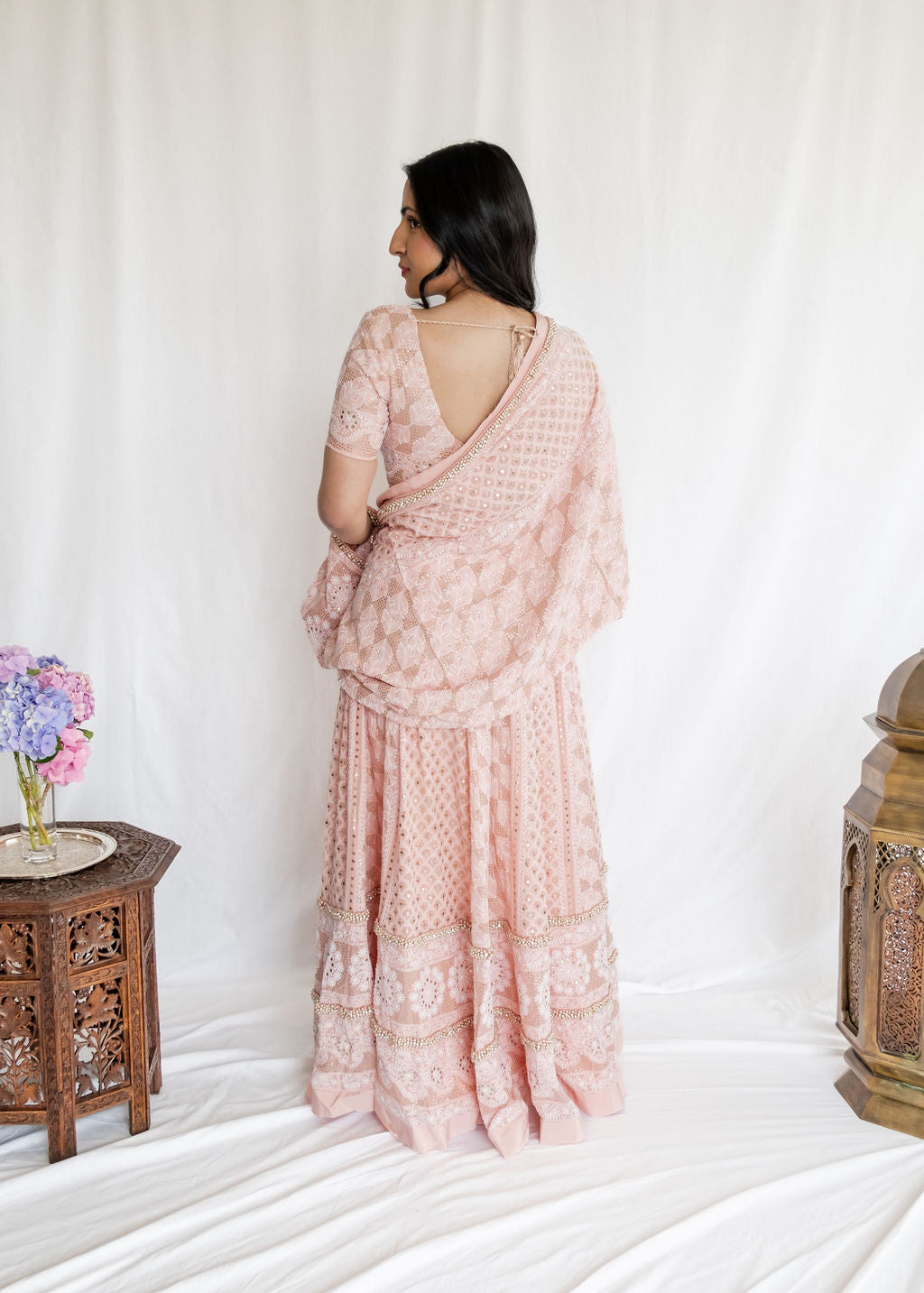 Chikankari - Blush Pink Lehenga