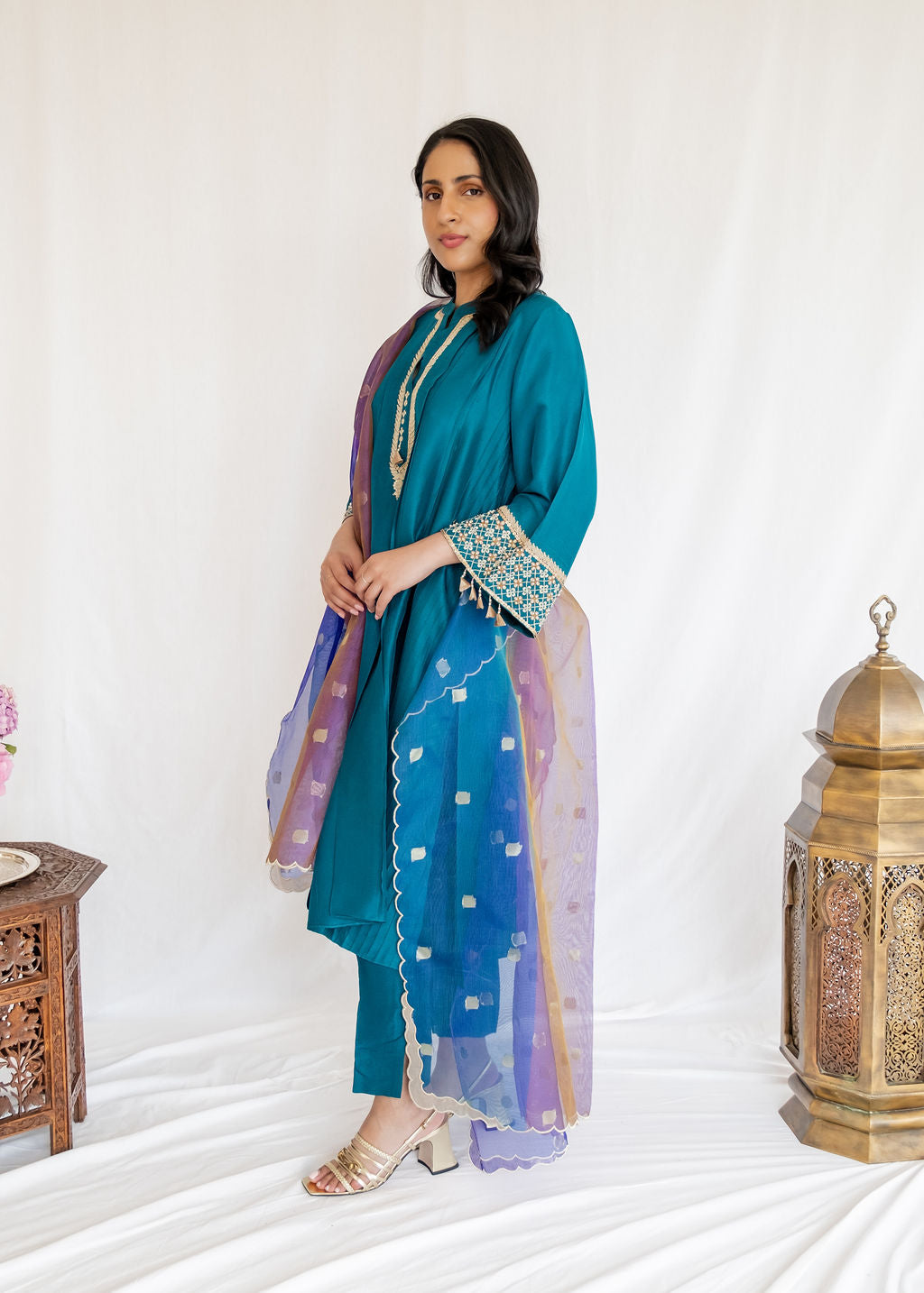 Sania Maskatiya - Emerald Kurta and Pants