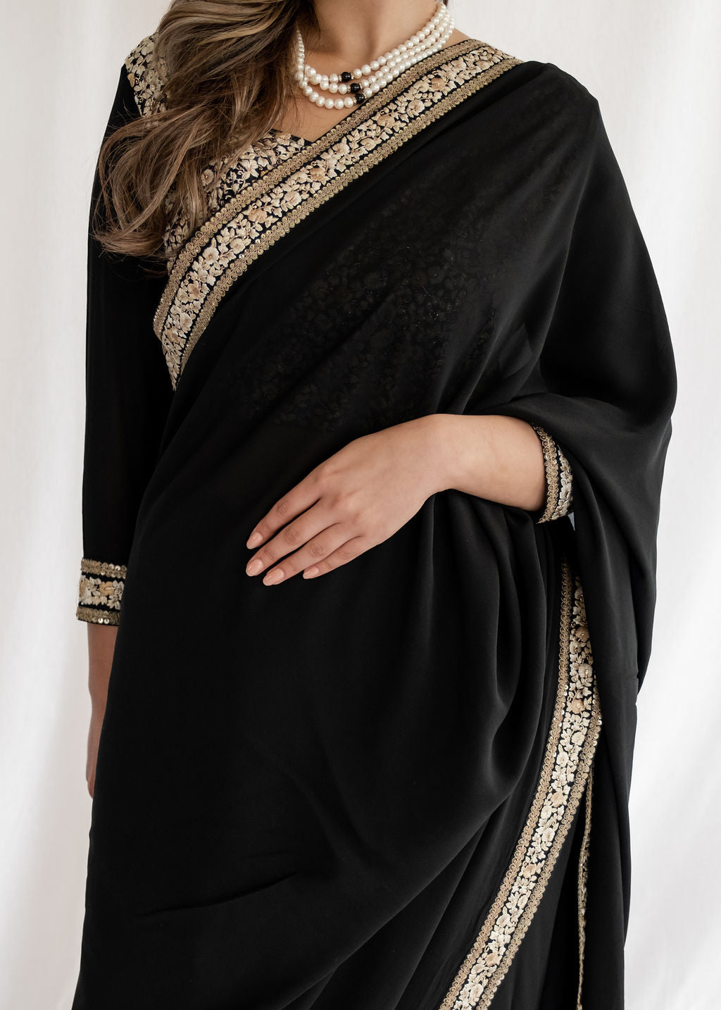 Sabyasachi - Black Silk Saree