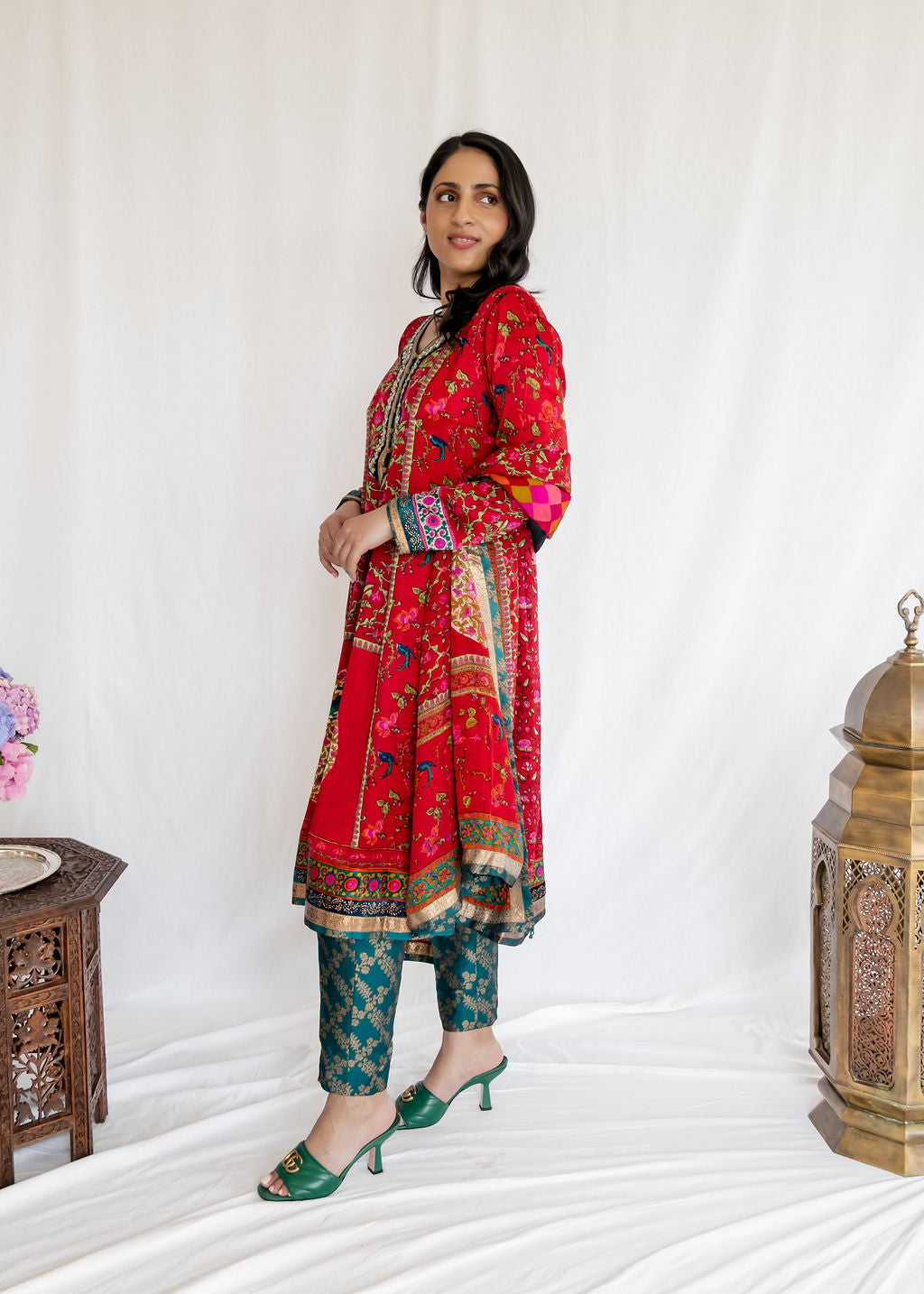 Faiza Samee - Block Print Peacock