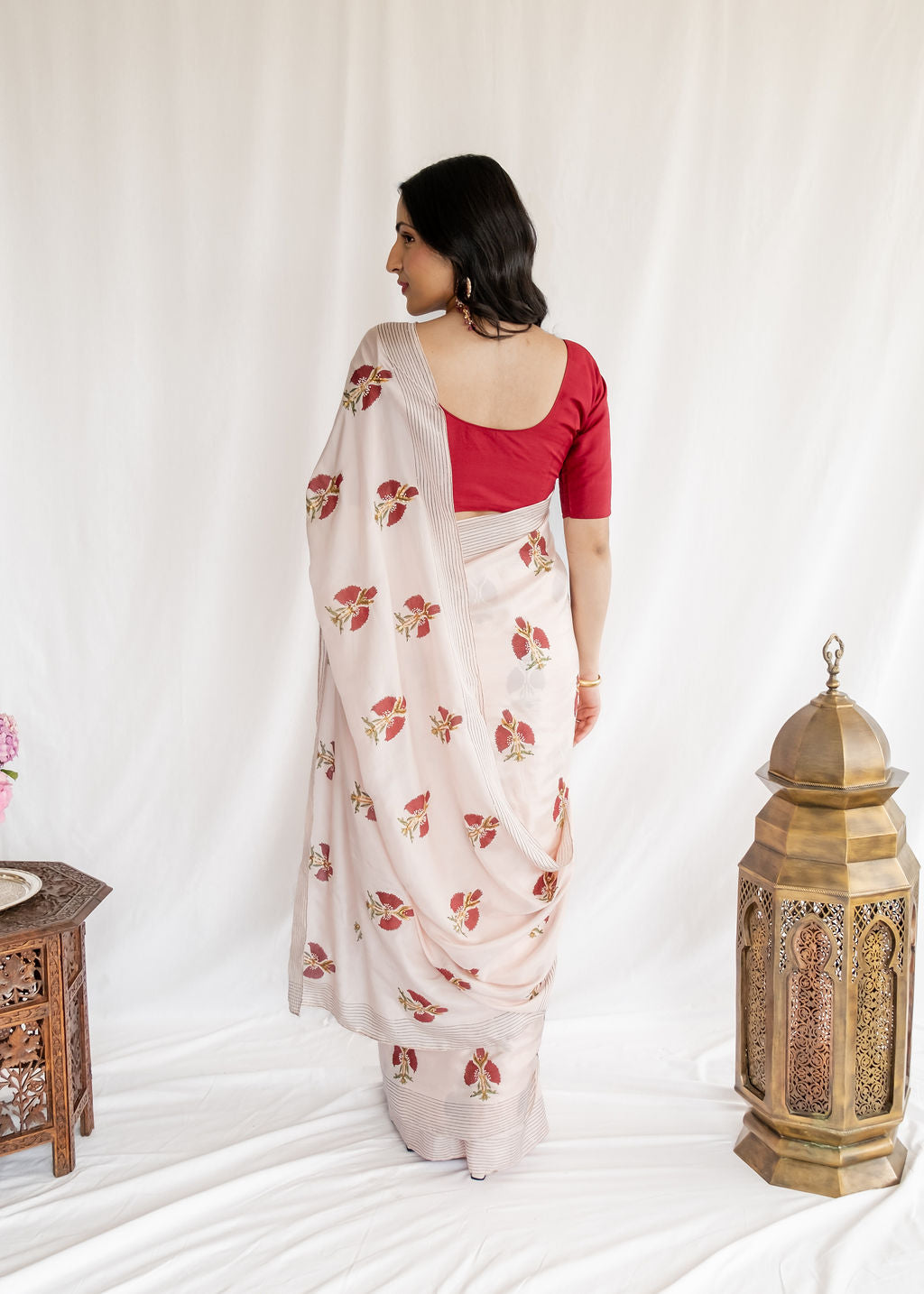 Picchika -  Mughal Lal Boota Saree