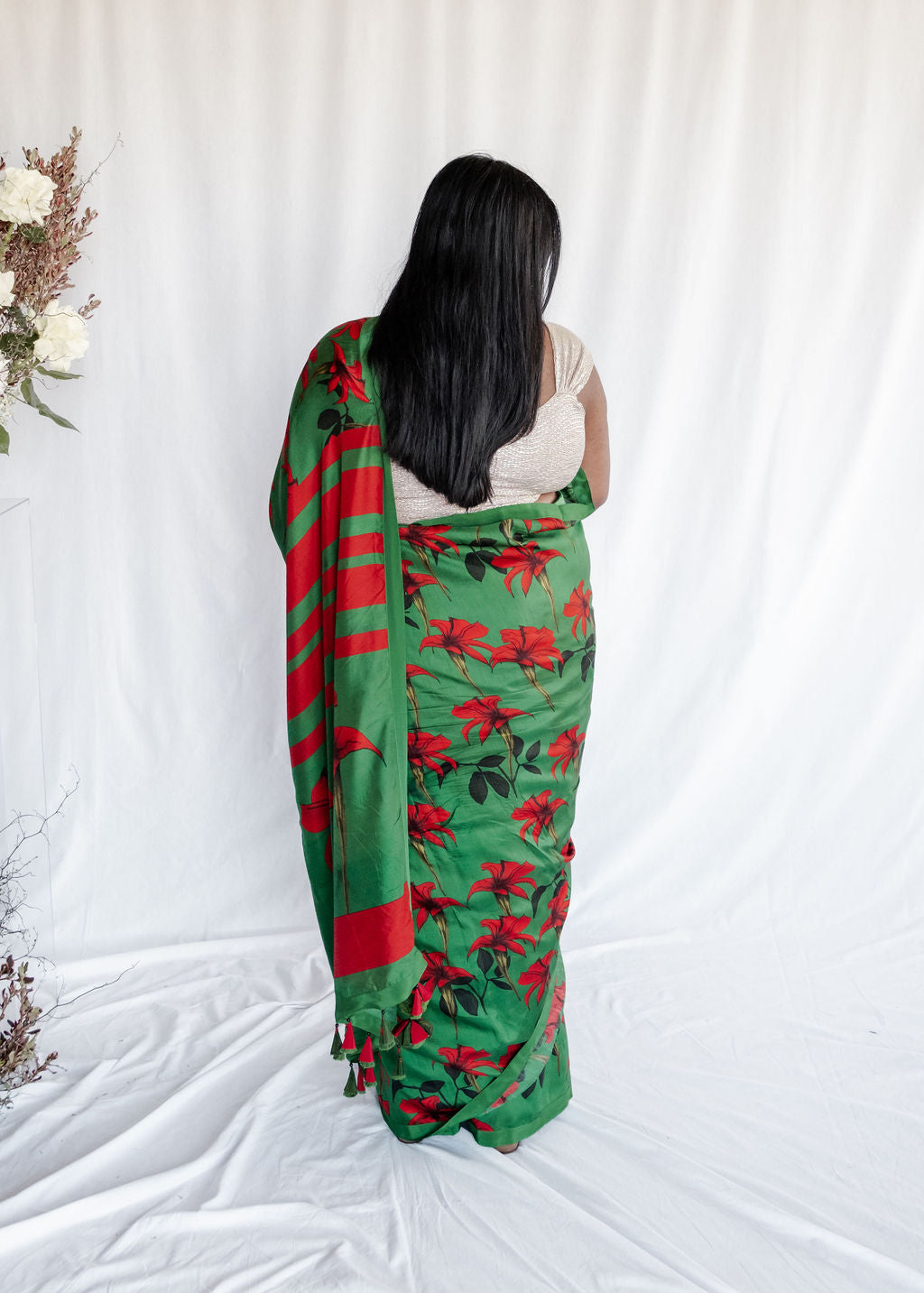 House of Masaba - Green Forest Saree