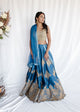 Shirin Hassan - Royal Blue Chantilly Lehenga