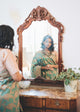 Sabyasachi - Teal Banaras Saree