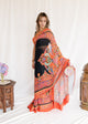 Rizwan Beyg - Black Truck Art Saree